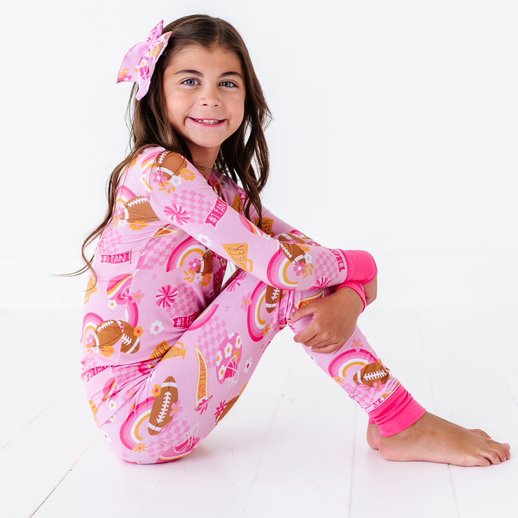 On Game Days We Wear Pink Kid Pajamas