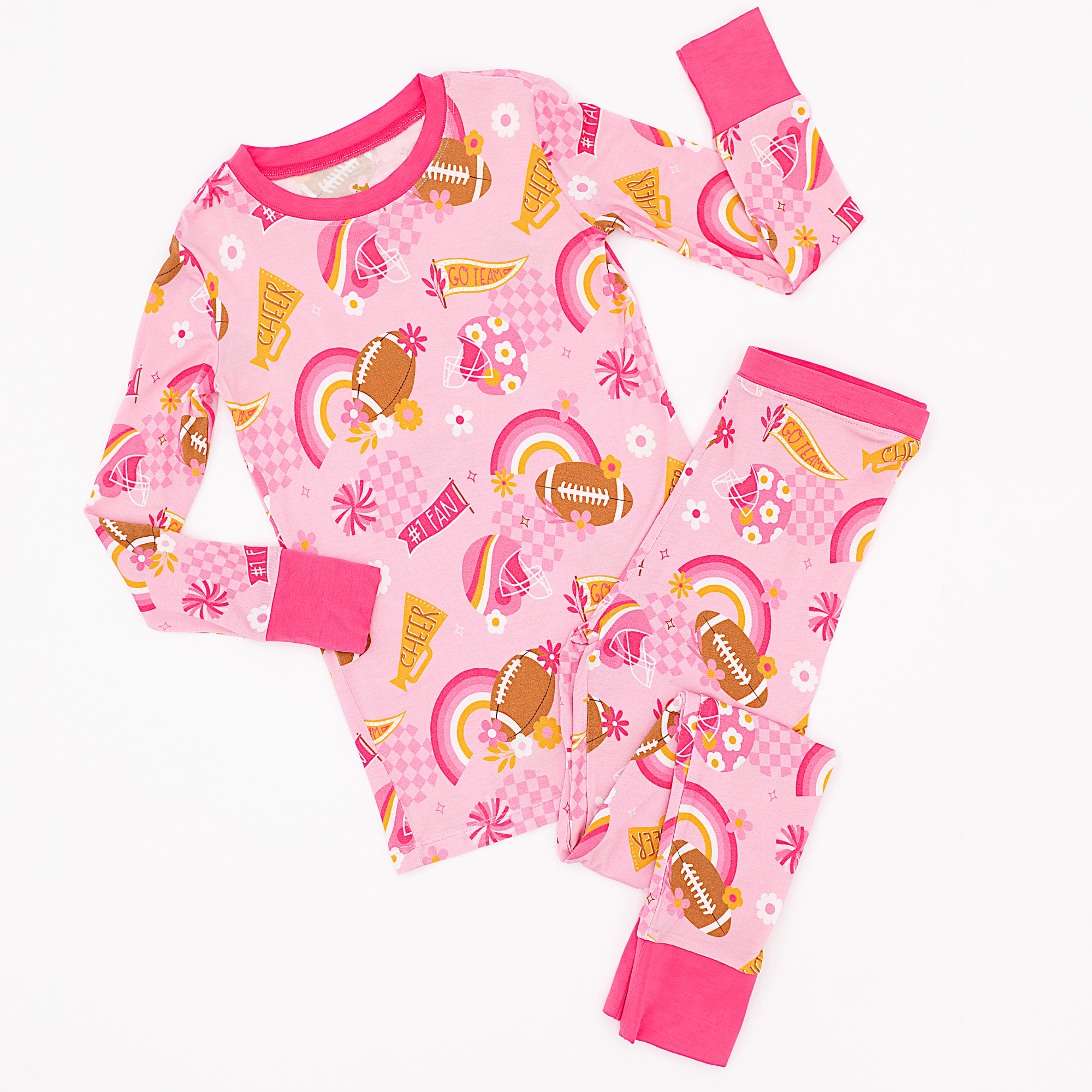 On Game Days We Wear Pink Kid Pajamas